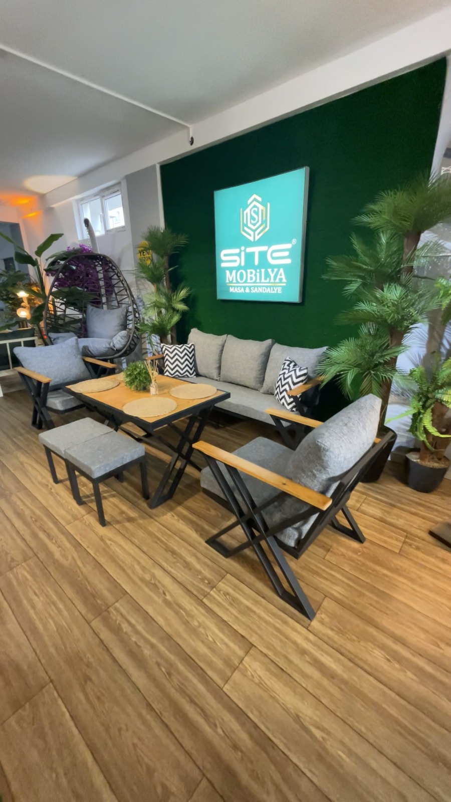 X Yıldız Takım Bahçe Balkon Mobilyası SALINCAK HEDİYELİ 5