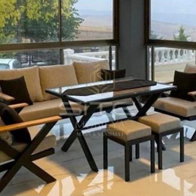 X LUXRY Bahçe Balkon Takımı - Metal