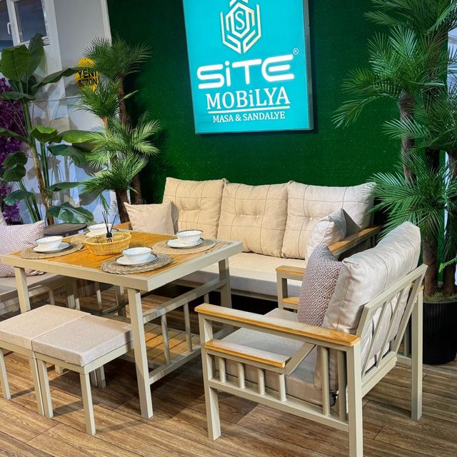 Bodrum Premium Bahçe Balkon Takımı  - Metal